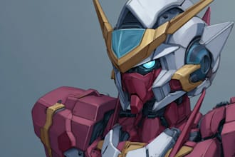 draw awesome gundam, mecha, robot fanart for you