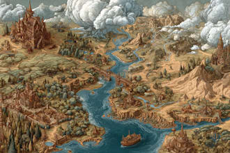 make fantasy, retro and vintage maps for board games