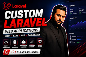 build custom laravel CRM or saas application