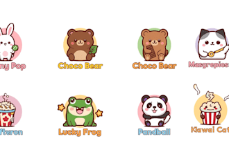 design a cute kawaii logo for vtuber and twitch streamer