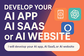 develop your ai app, ai saas, or ai website