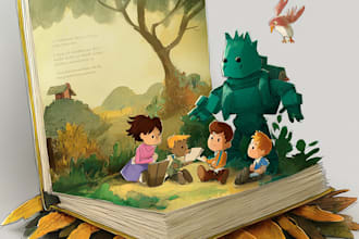 design children book illustration and cover children story