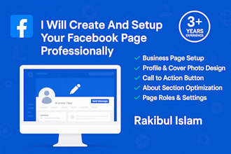 facebook page create and setup