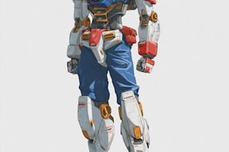 do mecha robot gundam illustrations