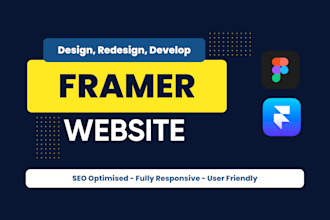 build framer website, framer landing page, framer website design
