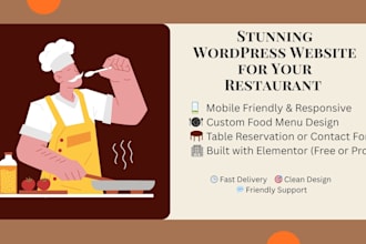 a modern wordpress restaurant site with menu and booking
