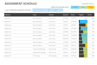 create project schedule and gantt chart by using excel