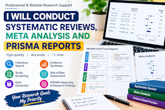 conduct systematic reviews, meta analysis and prisma reports