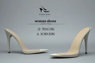 create 3d shoe models for women is fashion in rhinoceros