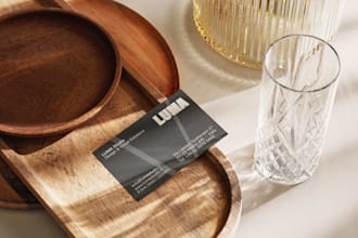 design a premium business card for your brand