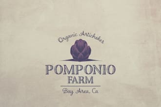 design a unique retro vintage badge logo