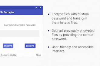 develop a secure offline file encryption app for windows