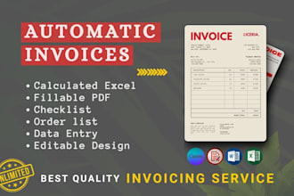 make invoice design,quotation,receipt,fillable pdf, , quote