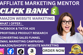 clickbank affiliate and website setup, link promotion, traffic generation