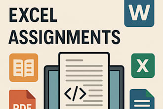 do typing, PDF to word, ms excel and assignments writing