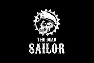 design stand out logo for the dead sailors bike club