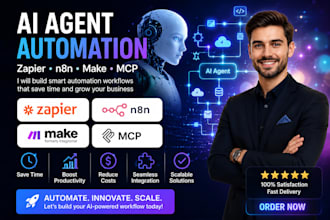 build automation workflow using zapier n8n mcp and make com