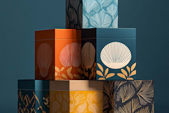 design creative food packaging and labels with illustration