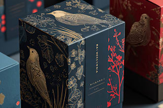 make a label design, cosmetic package, box design