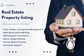 real estate property description writing, listing and translation