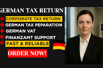 file german tax return, german vat, corporate tax, bookkeeping, income tax
