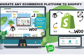 migrate products orders from wix to wordpress website godaddy shopify  volusion