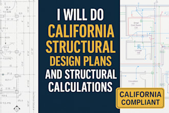 do california structural design mep plans and structural calculations