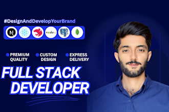 develop full stack scalable web app using react, node, mongodb, postgresql, ai