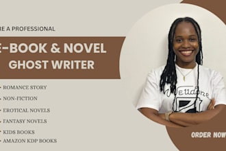 be your fiction ghostwriter, romance, ebook writer, erotic