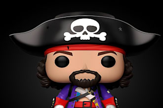 custom 3d funko pop 3d bobblehead 3d funko toy nendroid game for 3d printing