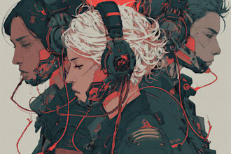 make cyberpunk and character design in splash art