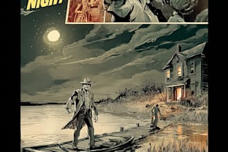 do comics book pages, storyboards, illustrations