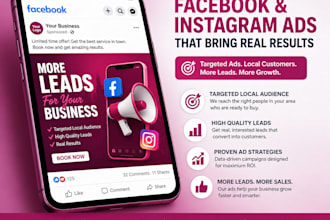 create and manage facebook and insta ads for local business