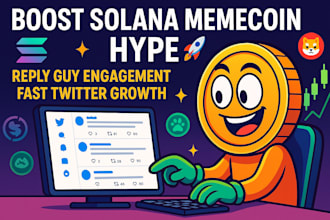 reply fast boost solana memecoin hype crypto twitter with reply guy engagement