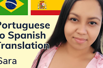 vou traduzir textos do espanhol para o portugues com qualidade e rapidez