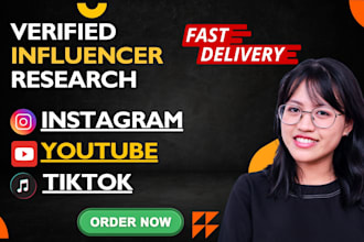 find the best instagram, tiktok and youtube influencers email list