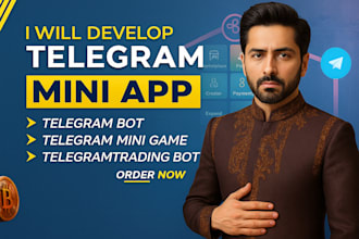 develop custom telegram mini apps and bot automation
