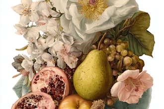 create botanical watercolor illustration in unique style