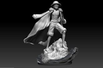 3d print action figure 3d toy model anime figure  diorama model for 3d printing