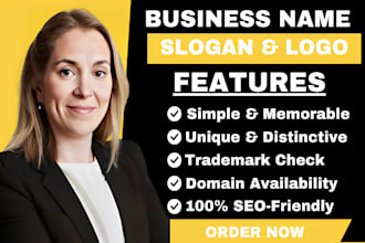 create simple catchy memorable name for your business company app website domain