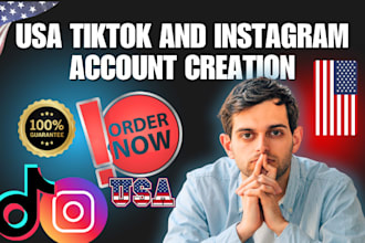 create usa tiktok account usa instagram account tiktok ads account