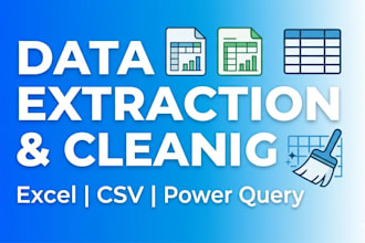 extract clean and organize data in excel