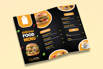 design modern and amazing restaurant menu or food flayer