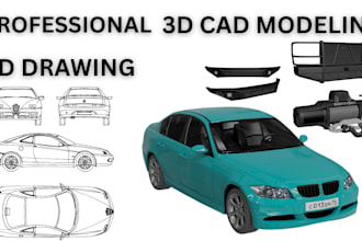 do 3d autocad modeling for truck, car, bus, vehicle and ship