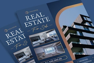 design modern commercial real estate flyers postcards memorandums