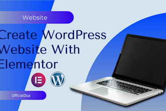develop wordpress website using elementor pro design or redesign with SEO