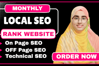 do monthly local SEO service and GEO for google ranking