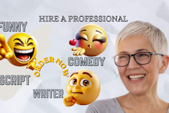 write your toast funny speech, comedy script writer, humorous content for script