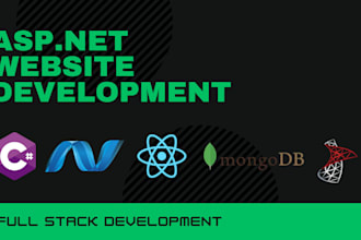 create a dot net website with database integration