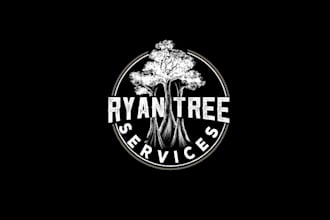 design creative tree service company logo